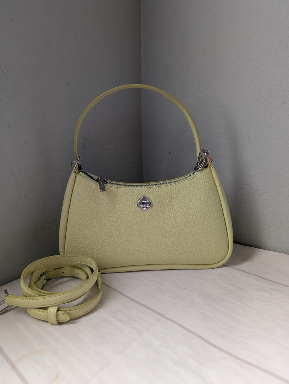 NWT Kate Spade KI904 Kayla Small Pebbled Leather Convertible Shoulder Bag